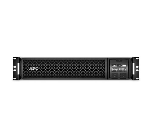 Источник бесперебойного питания мощностью 2200ВА для серверных систем APC Smart-UPS SRT RM, 2200VA/1980W, On-Line, Extended-run, Rack 2U, Out: 8xC13 2xC19, Black, Pre-Inst. Web/SNMP, 1 year warranty
