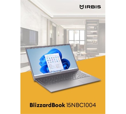 Ноутбук IRBIS 15NBC1004 15.6" Core I5-1035G41035G4, 15.6"LCD 1920*1080 IPS , 16+256GB SSD, AC wifi, camera: 2MP, 5000mha battery, metal case backlight KB type-c, No OS (после ремонта, потертости, царапины)