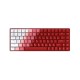Клавиатура механическая беспроводная Dareu A84 Flame Red (красный), 84 клавиши, switch Holly (tactile), подключение проводное+Bluetooth+2.4GHz, аккумулятор 2000mAh (Вскрытая упаковка)