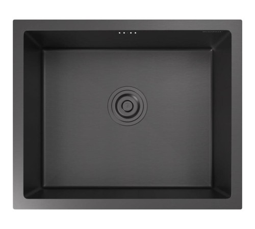 Кухонная мойка GRANFEST 5344 PVD graphite 1 чаша 480*390*205, монтаж: универсальный, материал: нержавеющая сталь, цвет: графит