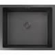 Кухонная мойка GRANFEST 5344 PVD graphite 1 чаша 480*390*205, монтаж: универсальный, материал: нержавеющая сталь, цвет: графит
