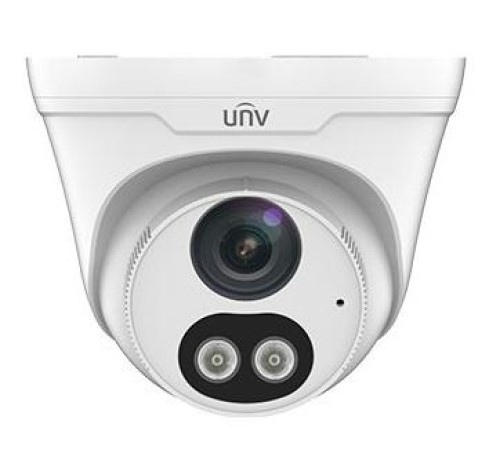 Камера Uniview Видеокамера IP купольная, 1/2.8" 2 Мп КМОП @ 30 к/с, ColorHunter, ИК-подсветка и подсветка видимого спектра до 30м., EasyStar 0.003 Лк @F1.6, объектив 4.0 мм, WDR, 2D/3D DNR, Ultra 265, H.265,