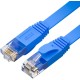 GCR Патч-корд PROF плоский прямой 7.5m, UTP медь кат.6, синий, 30 AWG, ethernet high speed 10 Гбит/с, RJ45, T568B, GCR-52877