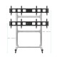 ONKRON напольный мобильный стенд для видеостен 2х2 4 x 43”- 55" FSPRO2L-22 серебристый