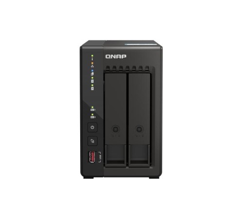 Система хранения данных QNAP SMB QC 2.0GHzCPU/8gb(16)/2 bay SATA (3.5" or 2.5")/2xM.2/2x2.5 GbE/2xHDMI/iSCSI/1xPS/3YW TS-253E-8G-EU-QL