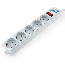 Фильтр-удлинитель Power Cube B 1.9 м 5 розеток (серый) 10А/2,2кВт/ Surge protector Power Cube B 1.9 m 5 outlets (gray) 10A / 2.2kW