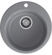 Кухонная мойка GRANFEST GRANFEST Мойка URBAN 649  1-чаша D-490мм, монтаж: врезной, материал: кварц, цвет: темно-серый