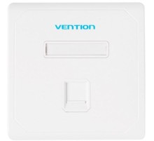 Лицевая панель Vention настенная (тип 86) под модуль Keystone 1 порт Белая