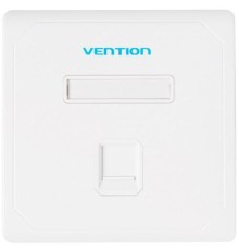 Лицевая панель Vention настенная (тип 86) под модуль Keystone 1 порт Белая