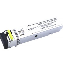 Трансивер/ OSNOVO Оптический SFP Модуль GE, одно волокно SM, до 1,25 Гбит/c, LC, до 20км, Tx:1550/Rx:1310, DDM