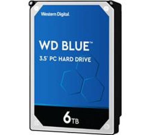 Жесткий диск/ HDD WD SATA3 6Tb Blue 5400 256Mb  1 year warranty (replacement WD60EZAZ, WD60EZRZ)