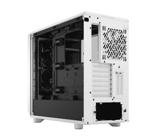 Корпус ПК без блока питания/ Case Fractal Design Meshify 2 TG Clear Tint, Midi-Tower, 3x140mm, 2xUSB-A 3.2 + 1xUSB 3.2 Type-C E-ATX, ATX, mATX, mITX White