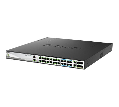 Коммутатор/ Управляемый L3 PoE-коммутатор, стек, 16x2.5GBase-T, 8x5GBase-T, 2x10GBase-T, 4x25GBase-X SFP28