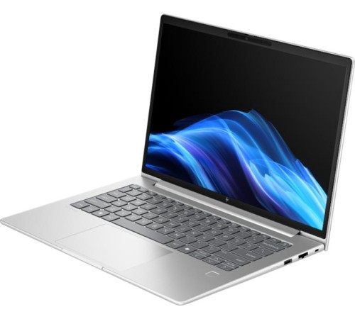 Ноутбук HP EliteBook 8 G1i 14 Intel Core Ultra7-255U,14" WUXGA (1920x1200) IPS 300cd AG,16Gb DDR5-5600MHz(1),512Gb SSD NVMe,Al Case,62Wh,FPS,ENG\RU Kbd Backlit,1.39kg,Silver,1y,Win11Pro