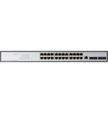 Коммутатор/ Управляемый L3 коммутатор, 24x1000Base-T, 4x10GBase-X SFP+, консольный порт RJ-45, комплект для установки в 19" стойку