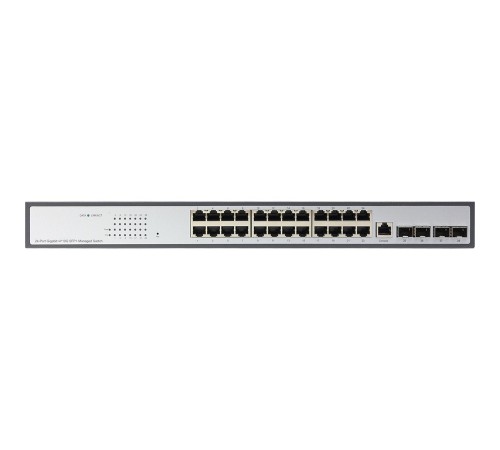 Коммутатор/ Управляемый L3 коммутатор, 24x1000Base-T, 4x10GBase-X SFP+, консольный порт RJ-45, комплект для установки в 19" стойку