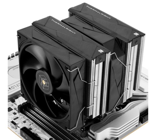 Кулер для процессора/ CPU Cooler Thermalright Royal Pretor 130 (4-pin PWM, 158mm, Ni/Cu, 6x6mm, 1x120+1x130mm, 80.45CFM/81.88CFM, 29.4dBA/28.3dBA, 2150PM/1750RPM, S: 1200, 1700, 1851, 2011, 2066, 115X, AM4, AM5, silver, black) Кулер для процессора/ CPU Cooler Thermalright Royal Pretor 130 (4-pin PWM, 158mm, Ni/Cu, 6x6mm, 1x120+1x130mm, 80.45CFM/81.88CFM, 29.4dBA/28.3dBA, 2150PM/1750RPM, S: 1200, 1700, 1851, 2011, 2066, 115X, AM4, AM5, silver, black)