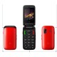 Ezzy Trendy 1 Red, 2.4'' 240х320, 256MHz, 1 Core, 32MB RAM, 32MB, up to 16GB flash, 0,3Mpix, 2 Sim, BT v2.1, Micro-USB, 800mAh, 89g, 100,8 ммx53 ммx19,5 мм (Вскрытая упаковка)