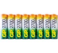 Перезаряжаемые аккумуляторы GP 270AAHC AA, емкость 2650 мАч - 16 шт. впленке