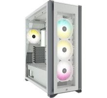 Корпус без блока питания/ Case Corsair iCUE 7000X RGB, Full-Tower, TG, 4x140mm RGB, 4xUSB-A 3.0, 1xUSB 3.2 Type-C, E-ATX, ATX, mATX, mITX White