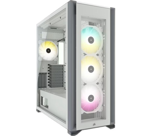 Корпус без блока питания/ Case Corsair iCUE 7000X RGB, Full-Tower, TG, 4x140mm RGB, 4xUSB-A 3.0, 1xUSB 3.2 Type-C, E-ATX, ATX, mATX, mITX White