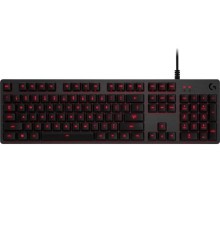 Клавиатура игровая Logitech G413 CARBON ЛАТИНИЦА (без кириллицы) (механическая, красная подсветка) (арт. 920-008310, M/N: Y-U0032)