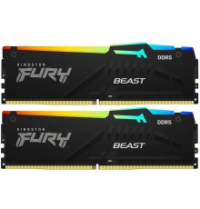 Память оперативная/ Kingston 64GB 6000MT/s DDR5 CL30 DIMM (Kit of 2) FURY Beast RGB XMP