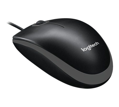 Мышь/ Logitech Optical Mouse B100  Black USB   OEM