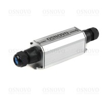 Уличный удлинитель Ethernet+PoE OSNOVO E-PoE/1GW Уличный PoE удлинитель 10M/100M/1000M Gigabit Ethernet до 500м (до 22W). Увеличение расстояния передачи данных + питание на 100м. При каскадном подключении - 2 x E-Poe/1GW: до 300м (д