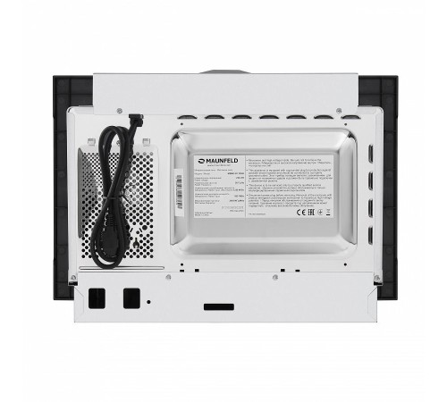 Встраиваемая микроволновая печь MAUNFELD MBMO.20.1PGB/ 60 см, 595x343,5x388 мм, механическое управление, 20 л, 1250 Вт, черный цвет