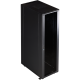 Шкаф Шкаф 19" Business, 42U 800x800, черный, передняя дверь стекло, задняя дверь распашная металл