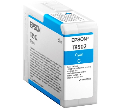 Картридж/ T850 SC-P800 Cyan T850200 UltraChrome HD ink 80ml