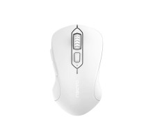Мышь беспроводная Dareu LM115B Full White (полностью белый), DPI 800/1200/1600, подключение: ресивер 2.4GHz + Bluetooth, размер 107x59x38мм