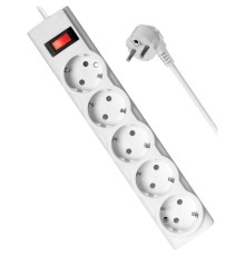 Сетевой фильтр ILS 355 3 м, белый, 5 розеток/ Surge protector Defender ILS 353 3m, white, 5 outlets