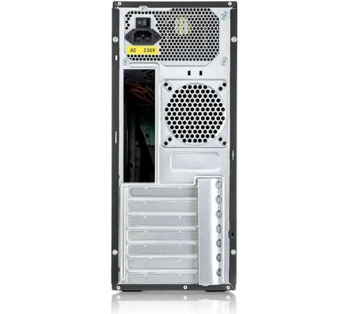 Корпус c блоком питания 450 Ватт/ Case Foxline FL-301, ATX, 1x5.25EXT, 1x3.5EXT, 4x3.5INT, 4xUSB2.0, HDA, w/o FAN, w/PSU 450W 8cm, w/C13-C14 cable 1.5m, , w/DVD-RW installed