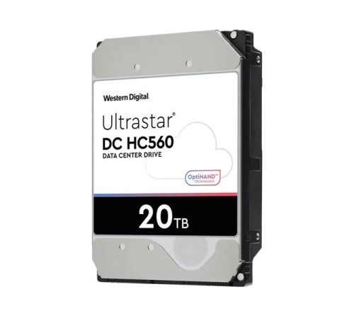 Жесткий диск Western Digital Ultrastar DC HС560 HDD 3.5" SATA 20TB, 7200 rpm, 512MB buffer, 512e, 0F38785, 1 year