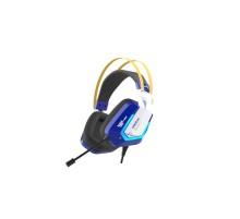 Гарнитура игровая проводная Dareu EH732 Mecha Blue (синий), подключение USB, подсветка RGB