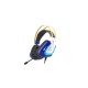 Гарнитура игровая проводная Dareu EH732 Mecha Blue (синий), подключение USB, подсветка RGB (Мятая упаковка)