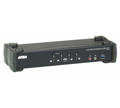 КВМ переключатель ATEN 4P USB 4K DP/F. Audio KVMP/USB3.0 Switch