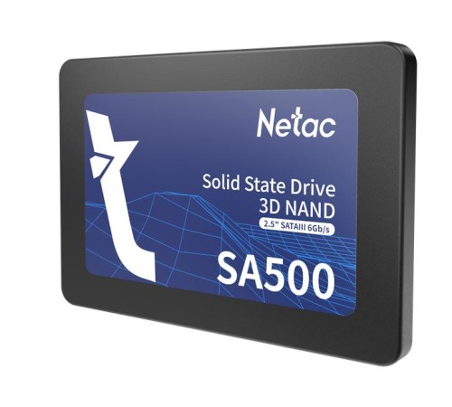 SSD накопитель Netac SSD SA500 1TB 2.5 SATAIII 3D NAND, R/W up to 530/475MB/s, TBW 480TB, 3y wty SSD накопитель Netac SSD SA500 1TB 2.5 SATAIII 3D NAND, R/W up to 530/475MB/s, TBW 480TB, 3y wty