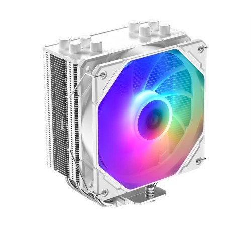 Кулер для процессора ID-COOLING SE-224-XTS ARGB WHITE LGA1700/1200/115X/AM5/AM4 (10шт/кор, TDP 220W, PWM, 4 тепл.трубки прямого контакта, ARGB FAN 120mm, белый) RET