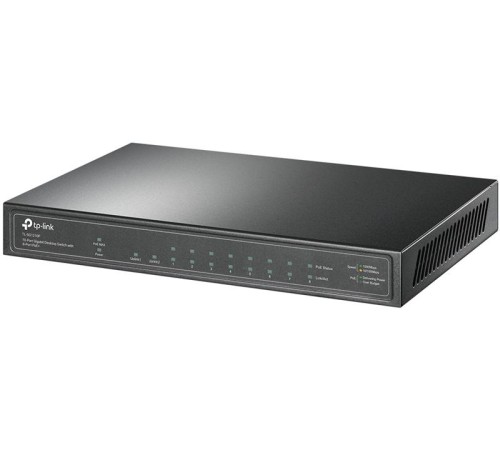 коммутатор TP-Link TL-SG1210P, 10-Port Gigabit Desktop Switch with 8-Port PoE+ 63 W