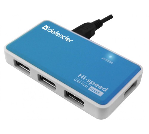 Defender Универсальный USB разветвитель Quadro Power USB2.0, 4порта, блок питания2A
