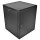 шкаф ЦМО Шкаф телекоммуникационный настенный разборный ЭКОНОМ 12U (600 350) дверь металл, цвет черный