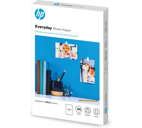 Бумага/ HP Everyday 10X15 Gls 100Sht Pht Ppr Бумага/ HP Everyday 10X15 Gls 100Sht Pht Ppr