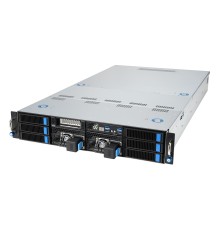 Серверная платформа/ ASUS ESC4000A-E12-SKU1, 2U GPU, 1 x SP5 LGA6096 EPYC 9004 (400W), 12DIMM DDR5, 2 x 2.5" SATA/SAS*/NVMe + 2 x 3.5" SATA/SAS*/NVMe + 2 x 3.5" SATA/SAS*,2 x GbE LAN (I350), 1+1 2600W