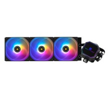 Система жидкостного охлаждения/ Water Cooling System Thermalright Frozen Prism 360 Black ARGB (360mm, Black, ARGB/ Fans: 3x120mm, 70.4CFM, 27dBA, 1850RPM/ Pump height 53mm, 23dBA, 3300RPM, Rad thickness 27mm/ S: 1700, 1200, 20XX, 115X, AM5, AM4)