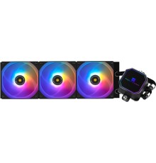 Система жидкостного охлаждения/ Water Cooling System Thermalright Frozen Prism 360 Black ARGB (360mm, Black, ARGB/ Fans: 3x120mm, 70.4CFM, 27dBA, 1850RPM/ Pump height 53mm, 23dBA, 3300RPM, Rad thickness 27mm/ S: 1700, 1200, 20XX, 115X, AM5, AM4)