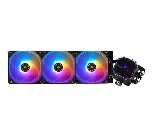 Система жидкостного охлаждения/ Water Cooling System Thermalright Frozen Prism 360 Black ARGB (360mm, Black, ARGB/ Fans: 3x120mm, 70.4CFM, 27dBA, 1850RPM/ Pump height 53mm, 23dBA, 3300RPM, Rad thickness 27mm/ S: 1700, 1200, 20XX, 115X, AM5, AM4) Система жидкостного охлаждения/ Water Cooling System Thermalright Frozen Prism 360 Black ARGB (360mm, Black, ARGB/ Fans: 3x120mm, 70.4CFM, 27dBA, 1850RPM/ Pump height 53mm, 23dBA, 3300RPM, Rad thickness 27mm/ S: 1700, 1200, 20XX, 115X, AM5, AM4)