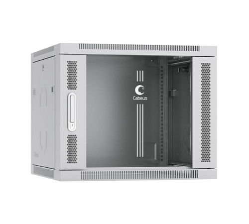 Cabeus SH-05F-9U60/60 Шкаф телекоммуникационный настенный 19" 9U 600x600x501mm (ШхГхВ) дверь стекло, цвет серый (RAL 7035) Cabeus SH-05F-9U60/60 Шкаф телекоммуникационный настенный 19" 9U 600x600x501mm (ШхГхВ) дверь стекло, цвет серый (RAL 7035)